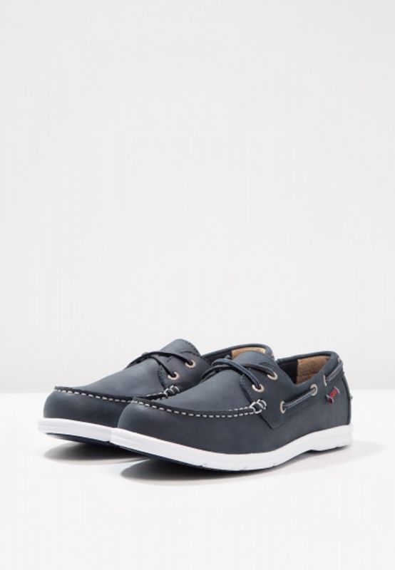 Sebago Litesides Navy Leather Herre