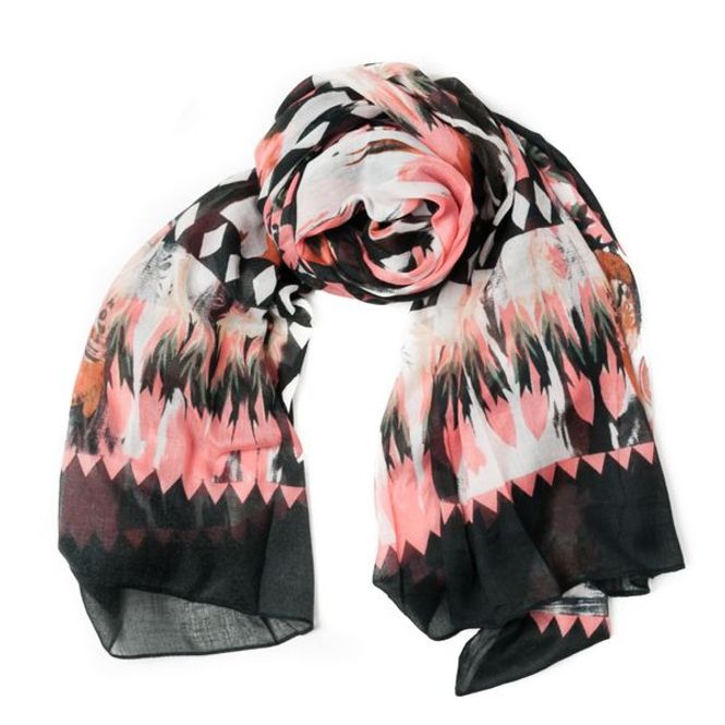 Hovedbilde Star Collection Skjerf i Grått og Rosa