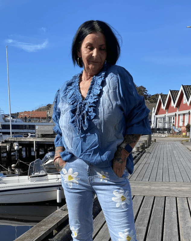 Belle Denim Bluse