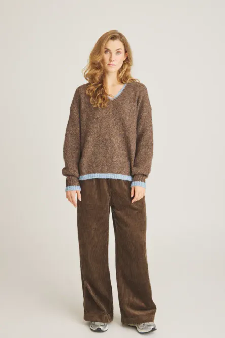 Hovedbilde Luxzuz Kianna Knit Genser Choco