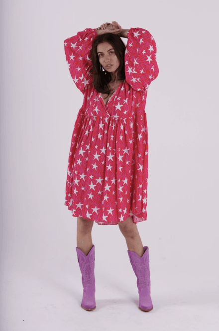 Hovedbilde Chantal B Stella Short Dress Red Zebra