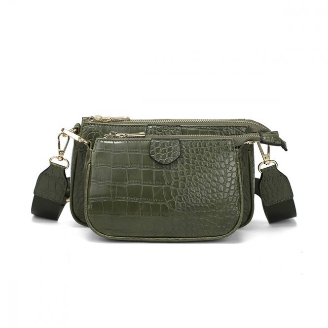 Hovedbilde Star Collection Dobbel Clutch Olivengrønn