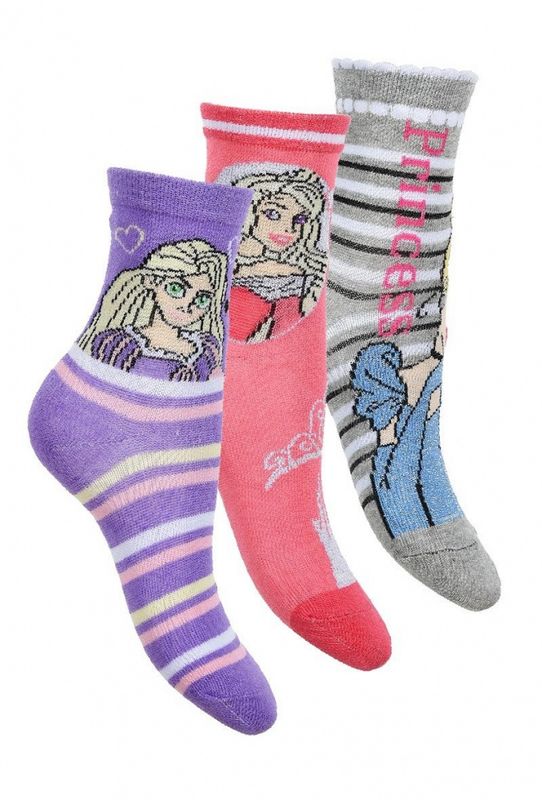 Coraline 3pk Prinsesse Sokker