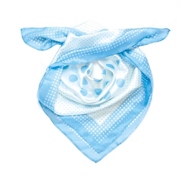 Hovedbilde Sun Love Skjerf Lite Med Prikker Lys Blå