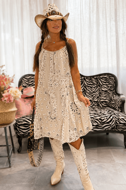 Hovedbilde Love Forever Sunny Bandana Beige Kjole