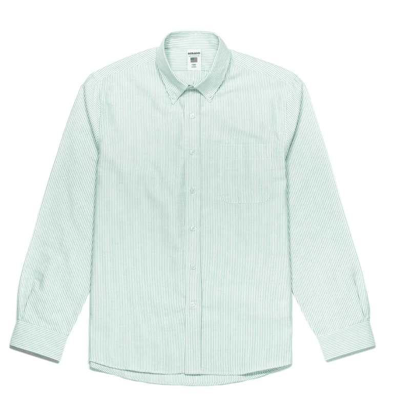 Sebago Doubling Green White Shirt