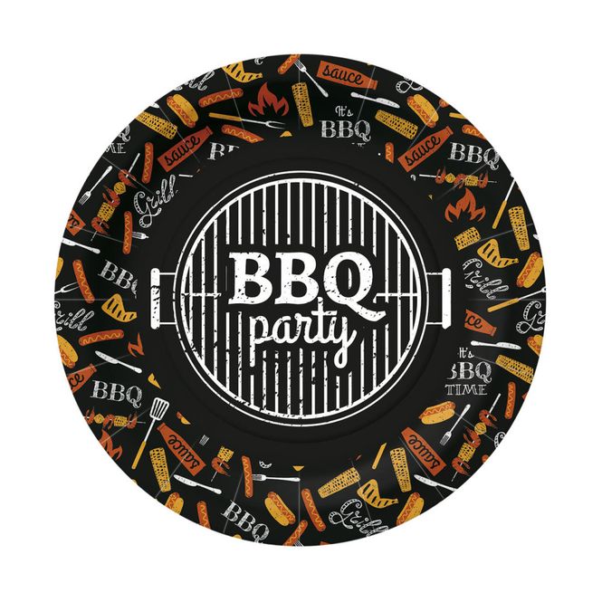 Hovedbilde Papptallerken BBQ Party 10pk