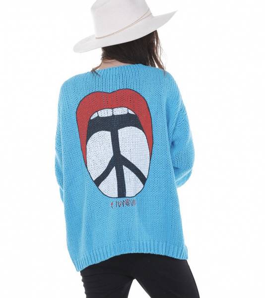 Chantal B Peace Cardigan Blue