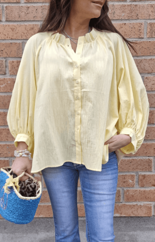Love Forever Domenique Blouse Yellow