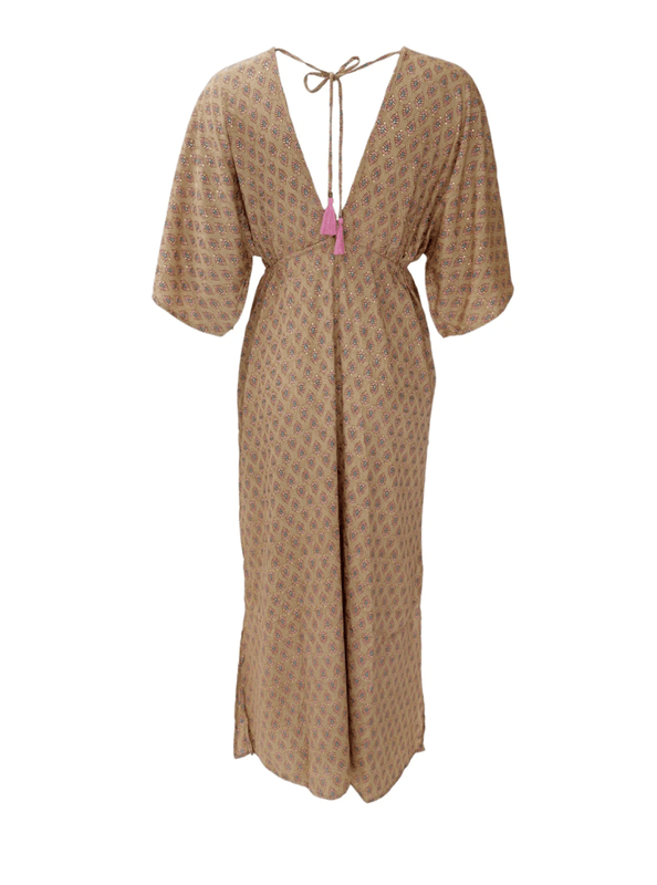 Black Colour Luna Dress Savannah Latte