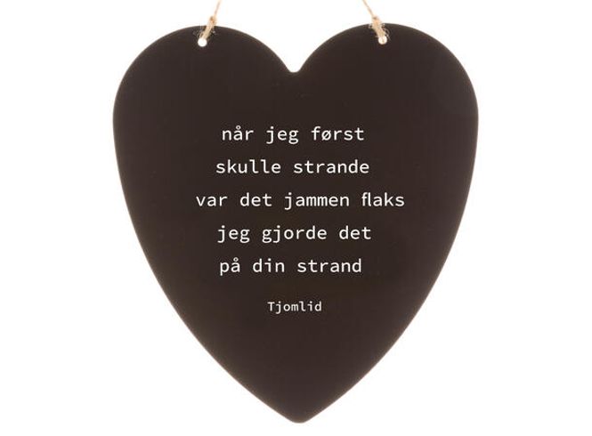 Hovedbilde Skilt hjerte stort Strandet på din R.T.