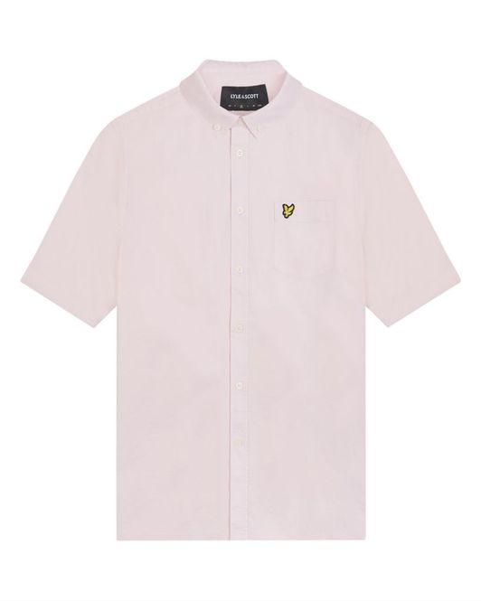 Hovedbilde Lyle & Scott Short Sleeve Oxford Shirt Light Pink