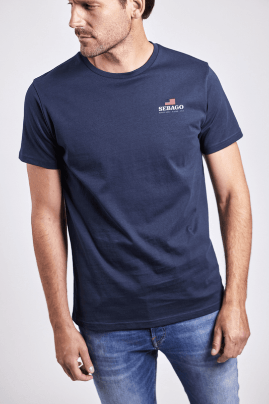 Sebago Noah Logo T-skjorte Navy