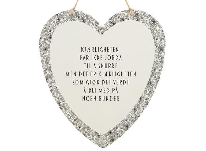 Hovedbilde Skilt hjerte stort Kjærligheten runde