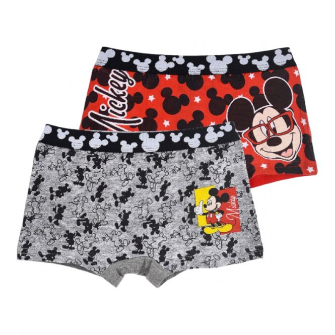 Hovedbilde Coraline Mikke Mus Boxer 2 pk Grå