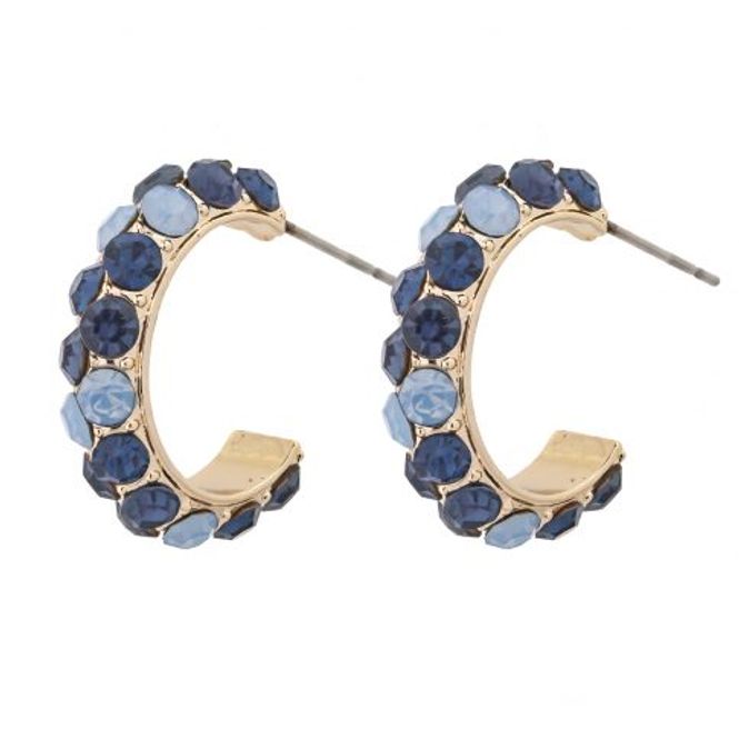 Hovedbilde NoraNorway Donna Round Ear Gold Blue